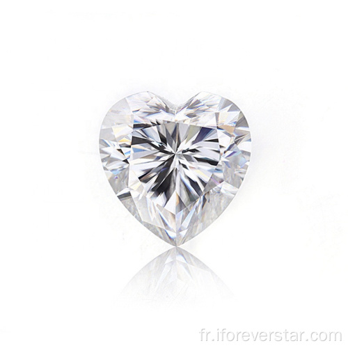 Def ex-vg gra 1carat coeur lâche Moissanite diamant